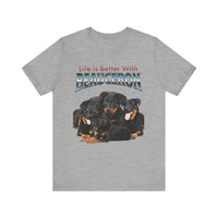 Load image into Gallery viewer, Life is Better with a Beauceron, Unisex Jersey Short Sleeve Tee

