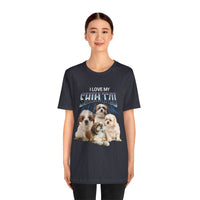 Load image into Gallery viewer, I Love My Shih-Tzu T-Shirt, Unisex Jersey Short Sleeve Tee
