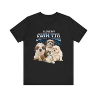 Load image into Gallery viewer, I Love My Shih-Tzu T-Shirt, Unisex Jersey Short Sleeve Tee
