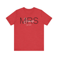 Load image into Gallery viewer, MRS Personalized Unisex Jersey Short Sleeve Tee
