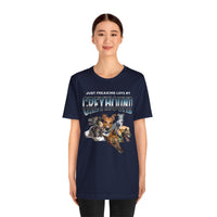 Load image into Gallery viewer, Just Franking my Greyhound dog tshirt, Unisex Jersey Short Sleeve Tee
