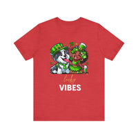 Load image into Gallery viewer, Lucky Vibes Unisex Jersey Short Sleeve Tee
