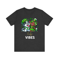 Load image into Gallery viewer, Lucky Vibes Unisex Jersey Short Sleeve Tee
