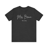 Load image into Gallery viewer, Amazing MR Personalized Unisex Jersey Short Sleeve Tee, Best Personalized Tshirt
