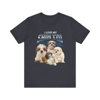 Load image into Gallery viewer, I Love My Shih-Tzu T-Shirt, Unisex Jersey Short Sleeve Tee
