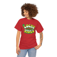 Load image into Gallery viewer, Lucky Vibes, Amazing Tshirt, Unisex Heavy Cotton Tee
