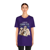 Load image into Gallery viewer, I Love My Shih-Tzu T-Shirt, Unisex Jersey Short Sleeve Tee
