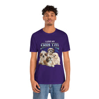 Load image into Gallery viewer, I Love My Shih-Tzu T-Shirt, Unisex Jersey Short Sleeve Tee
