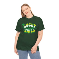 Load image into Gallery viewer, Lucky Vibes, Amazing Tshirt, Unisex Heavy Cotton Tee
