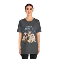 Load image into Gallery viewer, I Love My Shih-Tzu T-Shirt, Unisex Jersey Short Sleeve Tee
