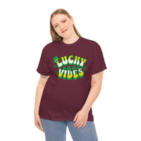 Load image into Gallery viewer, Lucky Vibes, Amazing Tshirt, Unisex Heavy Cotton Tee
