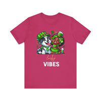 Load image into Gallery viewer, Lucky Vibes Unisex Jersey Short Sleeve Tee
