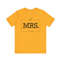 Load image into Gallery viewer, Personalized MRS Unisex Jersey Short Sleeve Tee Gift For Women
