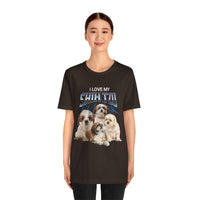 Load image into Gallery viewer, I Love My Shih-Tzu T-Shirt, Unisex Jersey Short Sleeve Tee
