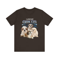 Load image into Gallery viewer, I Love My Shih-Tzu T-Shirt, Unisex Jersey Short Sleeve Tee
